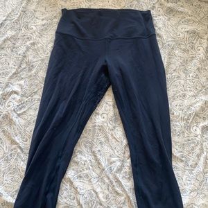 Navy blue Lululemon align crops